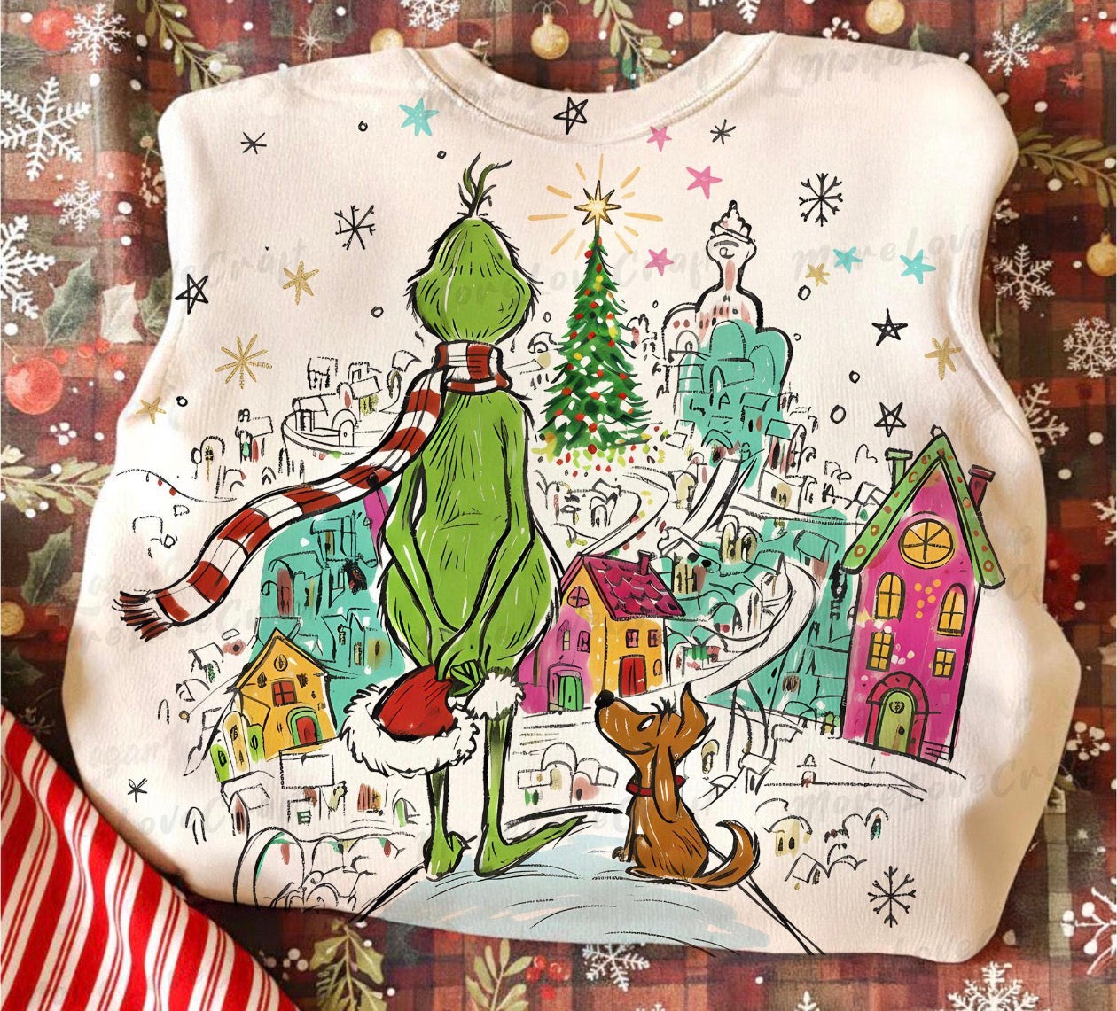 green guy & friends beige sweatshirt