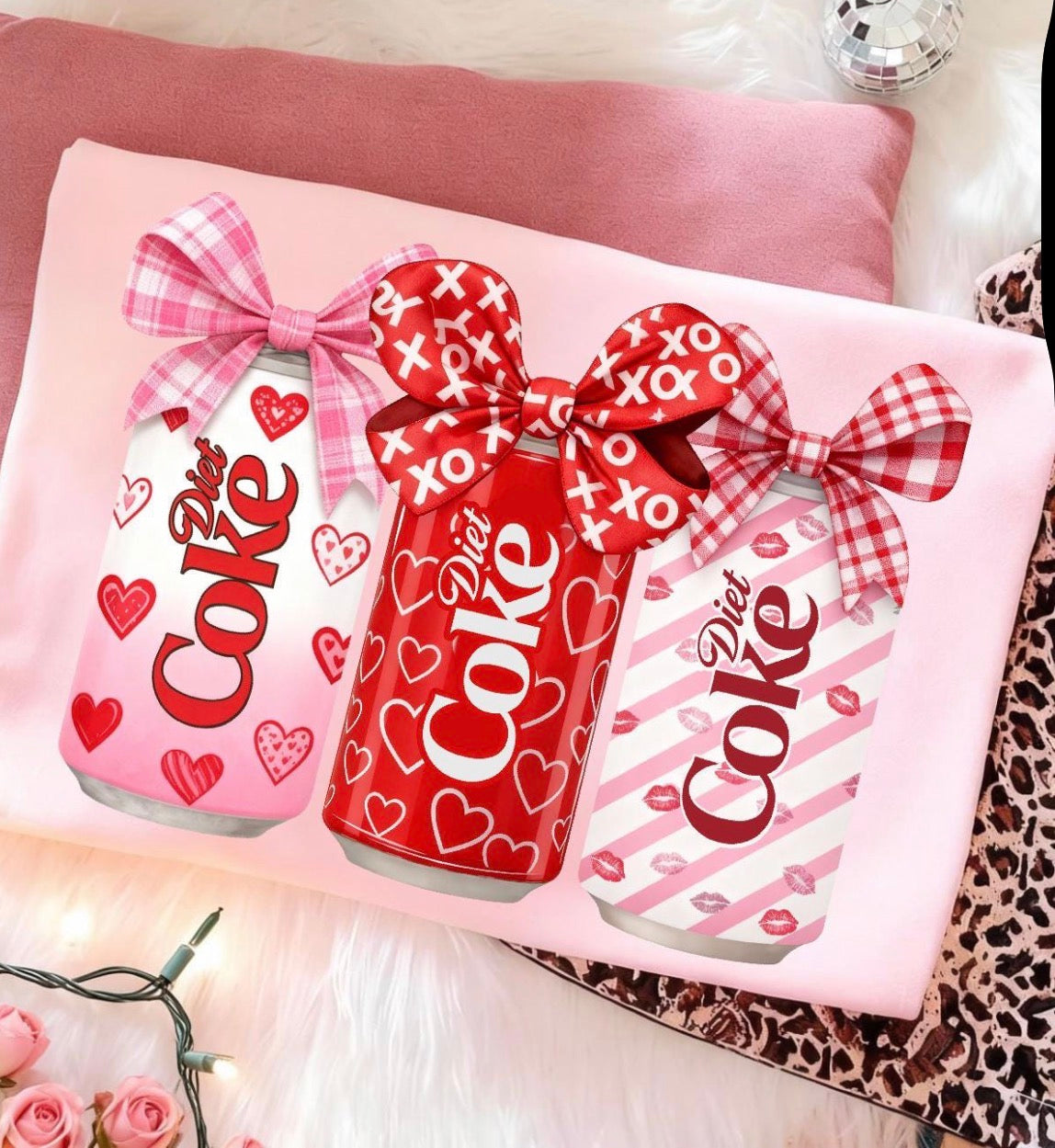diet coke vday pink tee