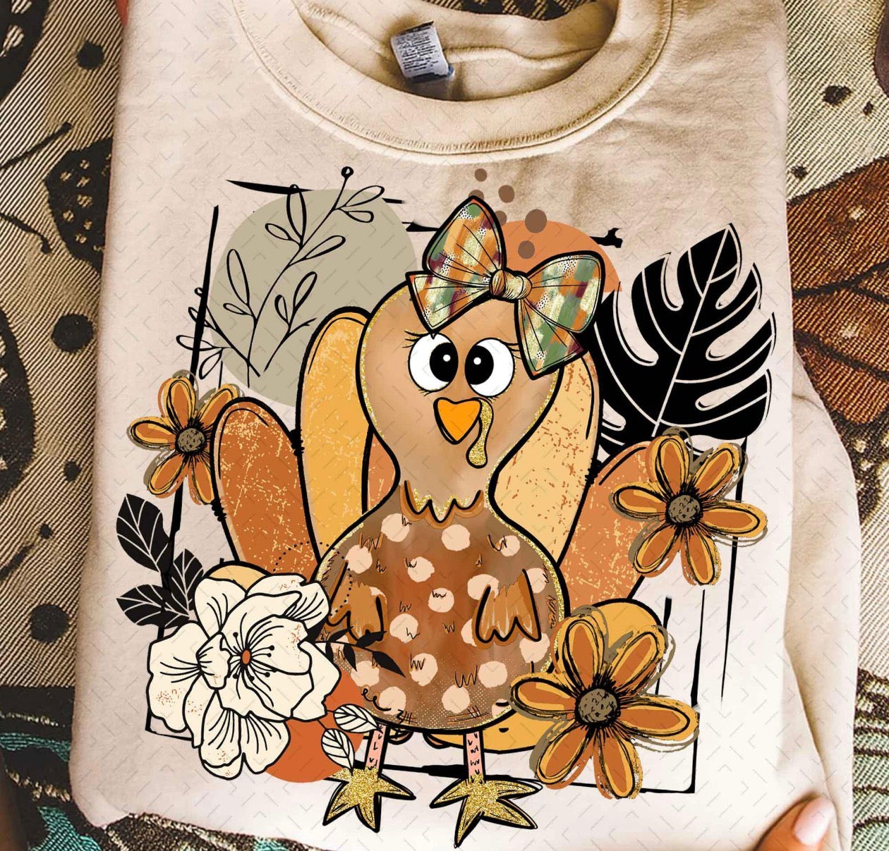 turkey beige tee
