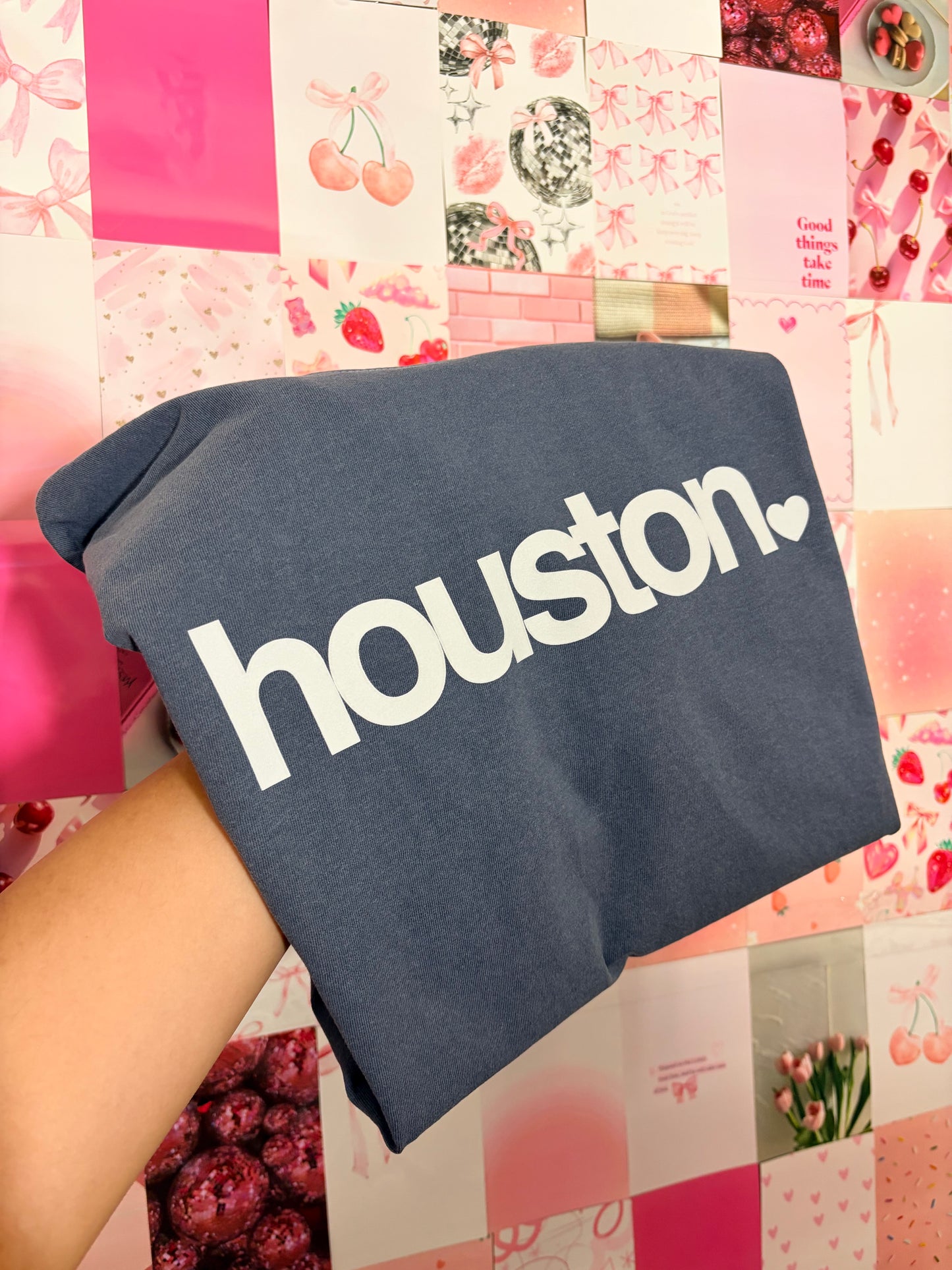 houston basic blue shirt COMFORT COLORS