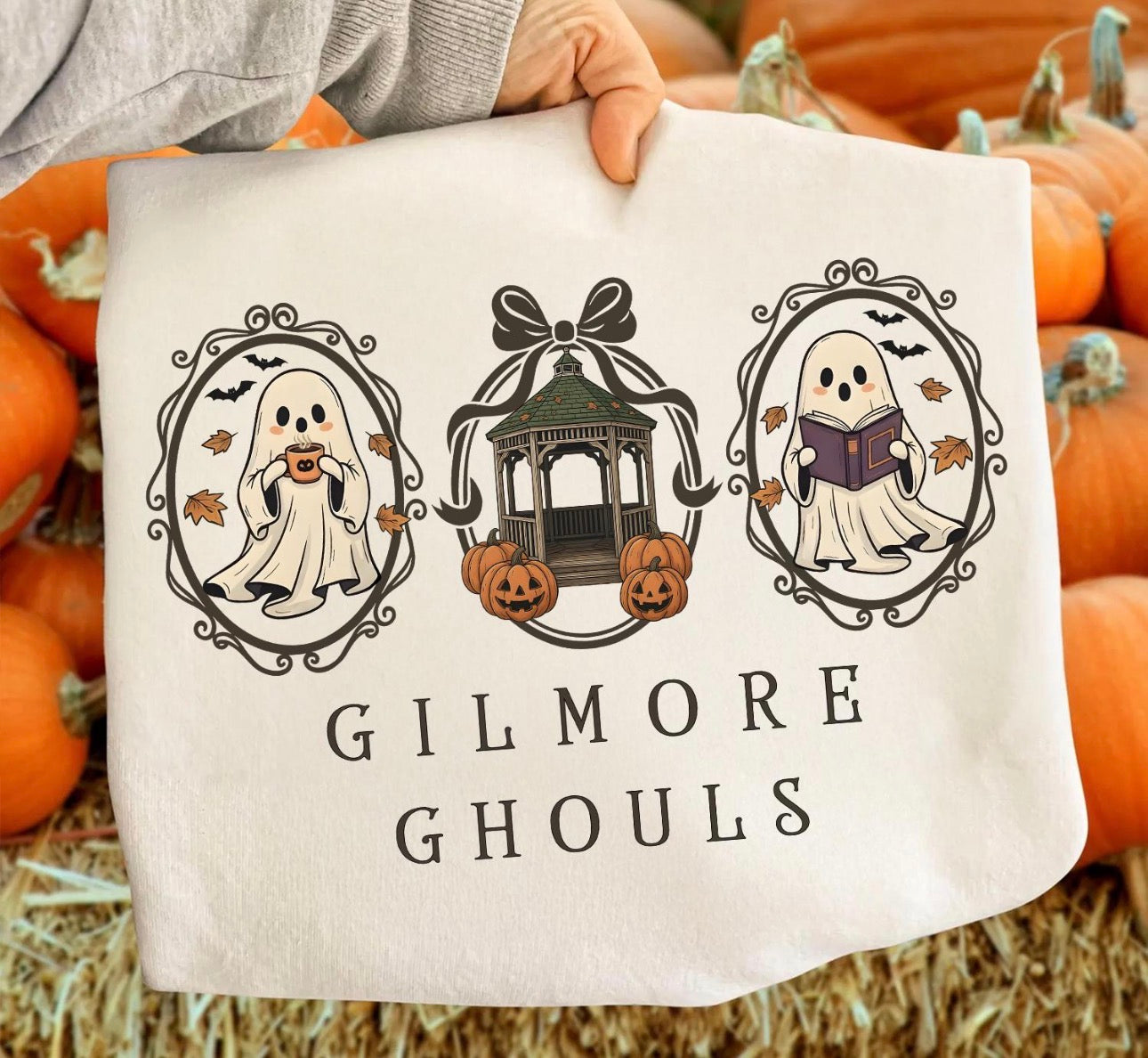 gilmore ghouls beige tee