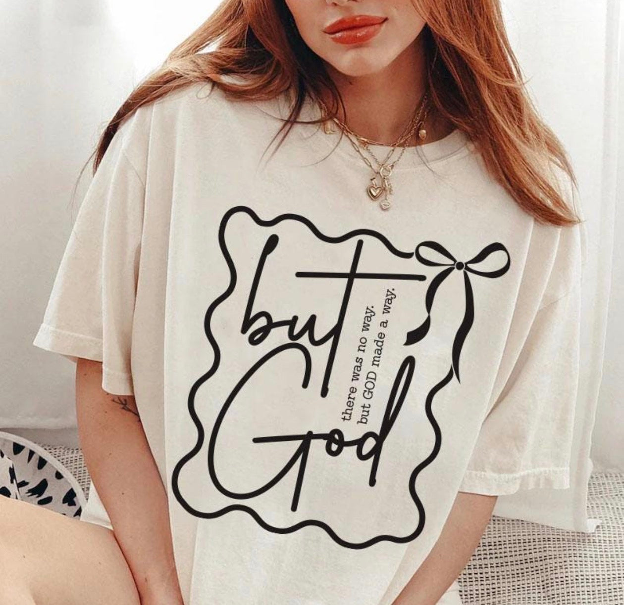 God beige tee