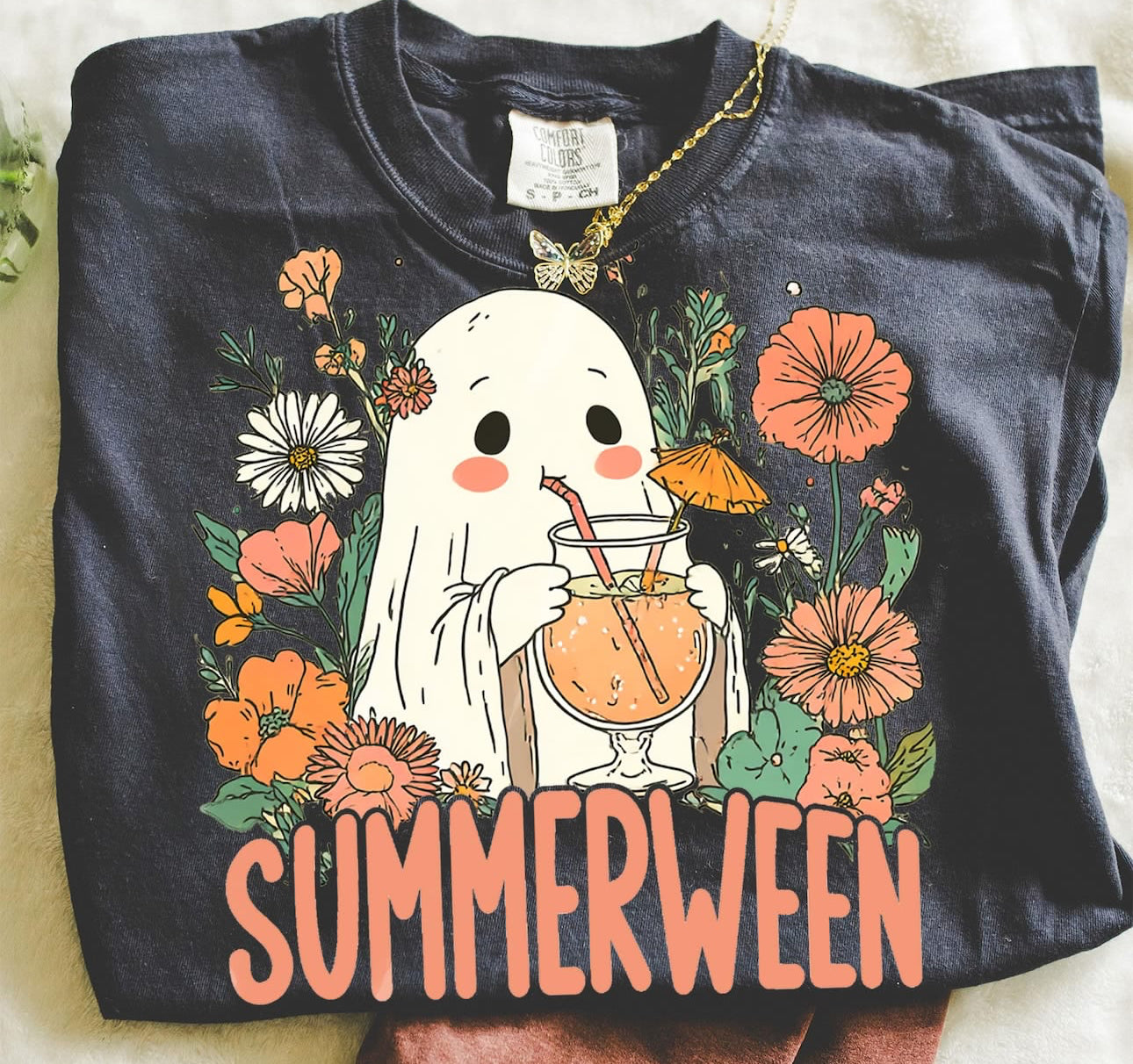 summerween black tee