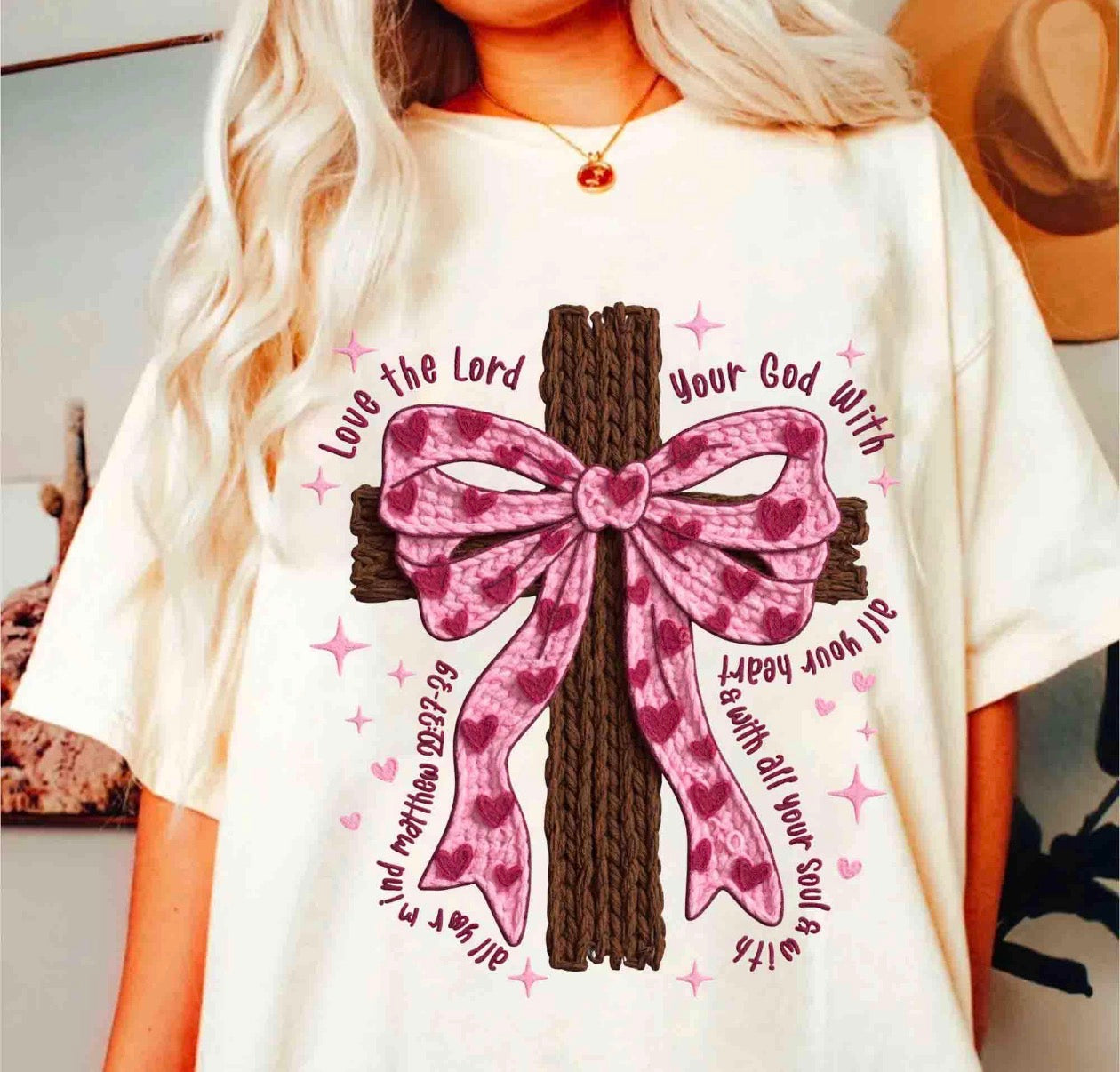 God beige tee
