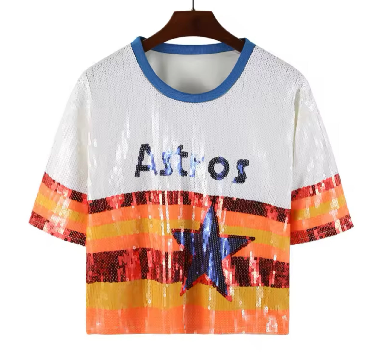 Sequined Rainbow Shirt ONE SIZE