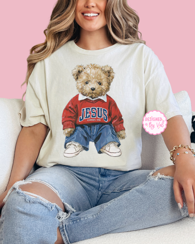 Jesus bear beige tee
