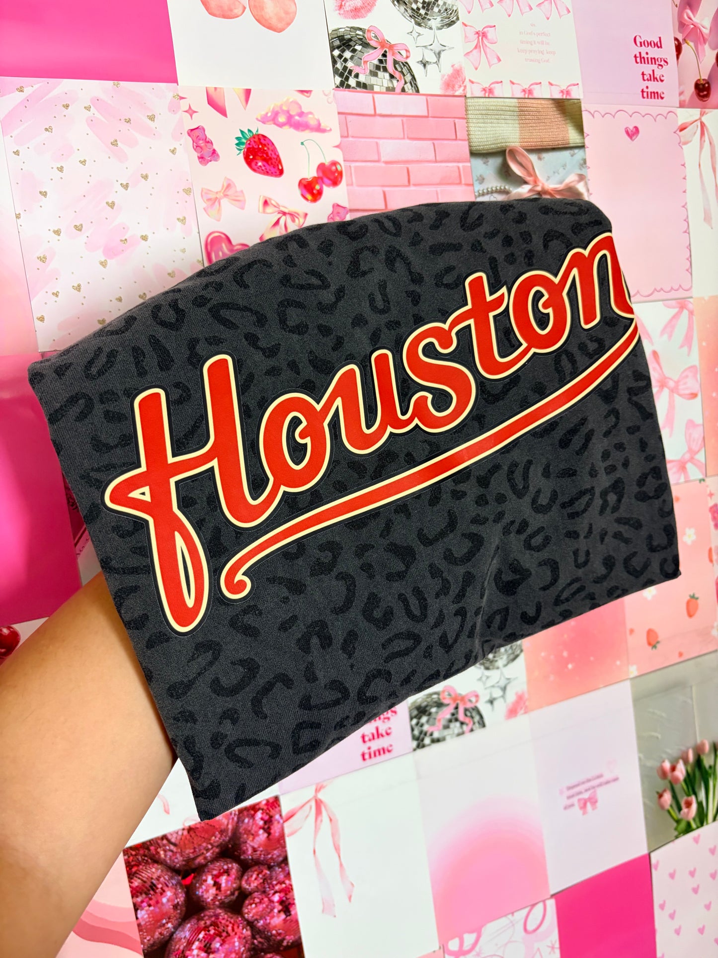 houston red black leopard