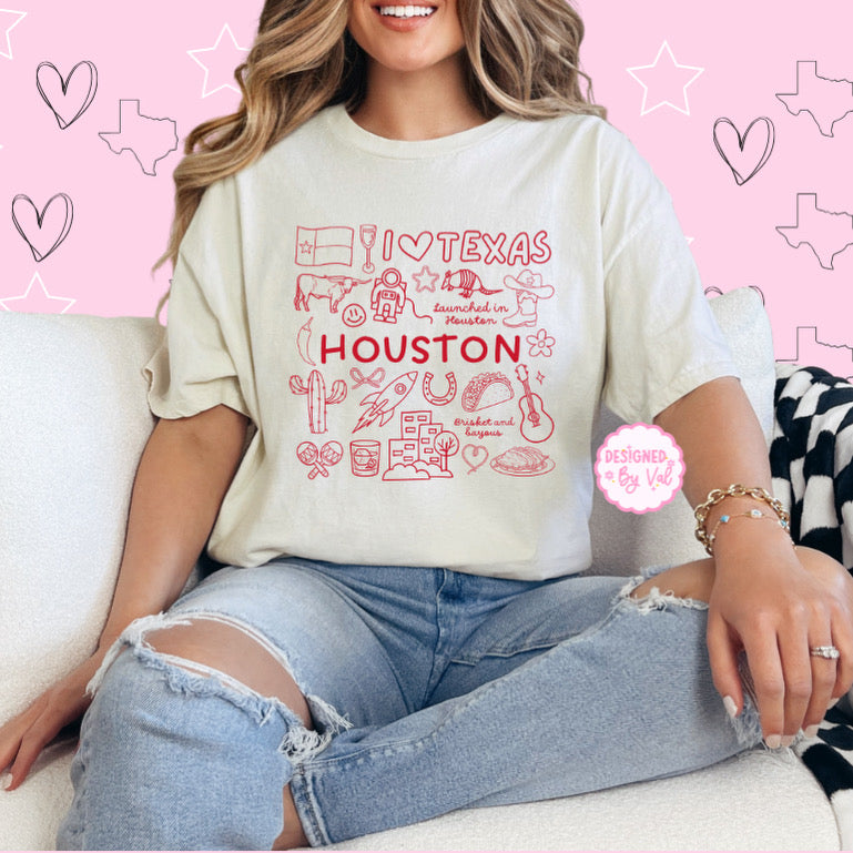 Houston beige tee