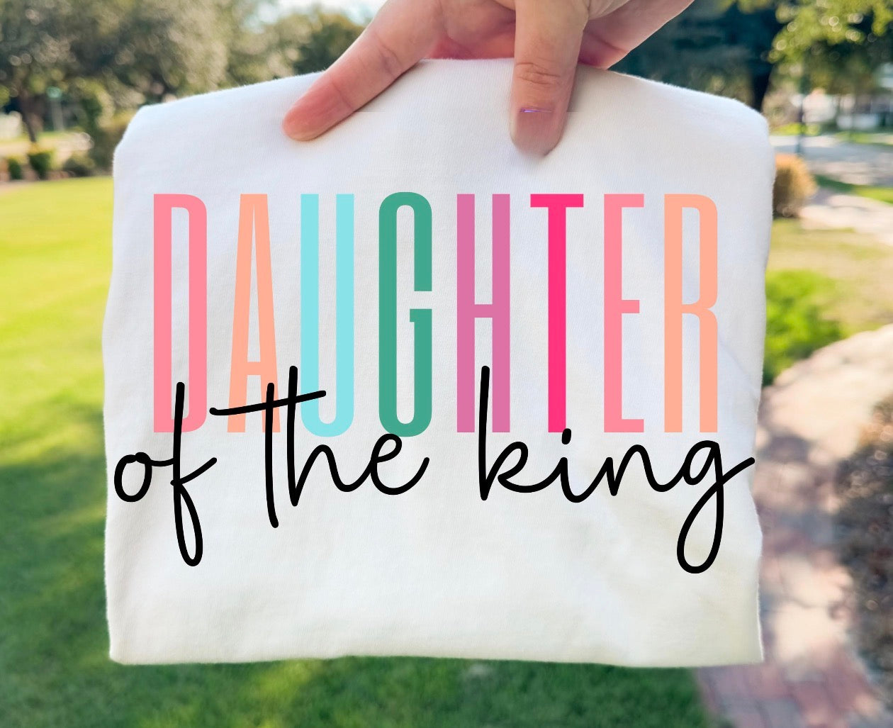 daughter of the king white tee