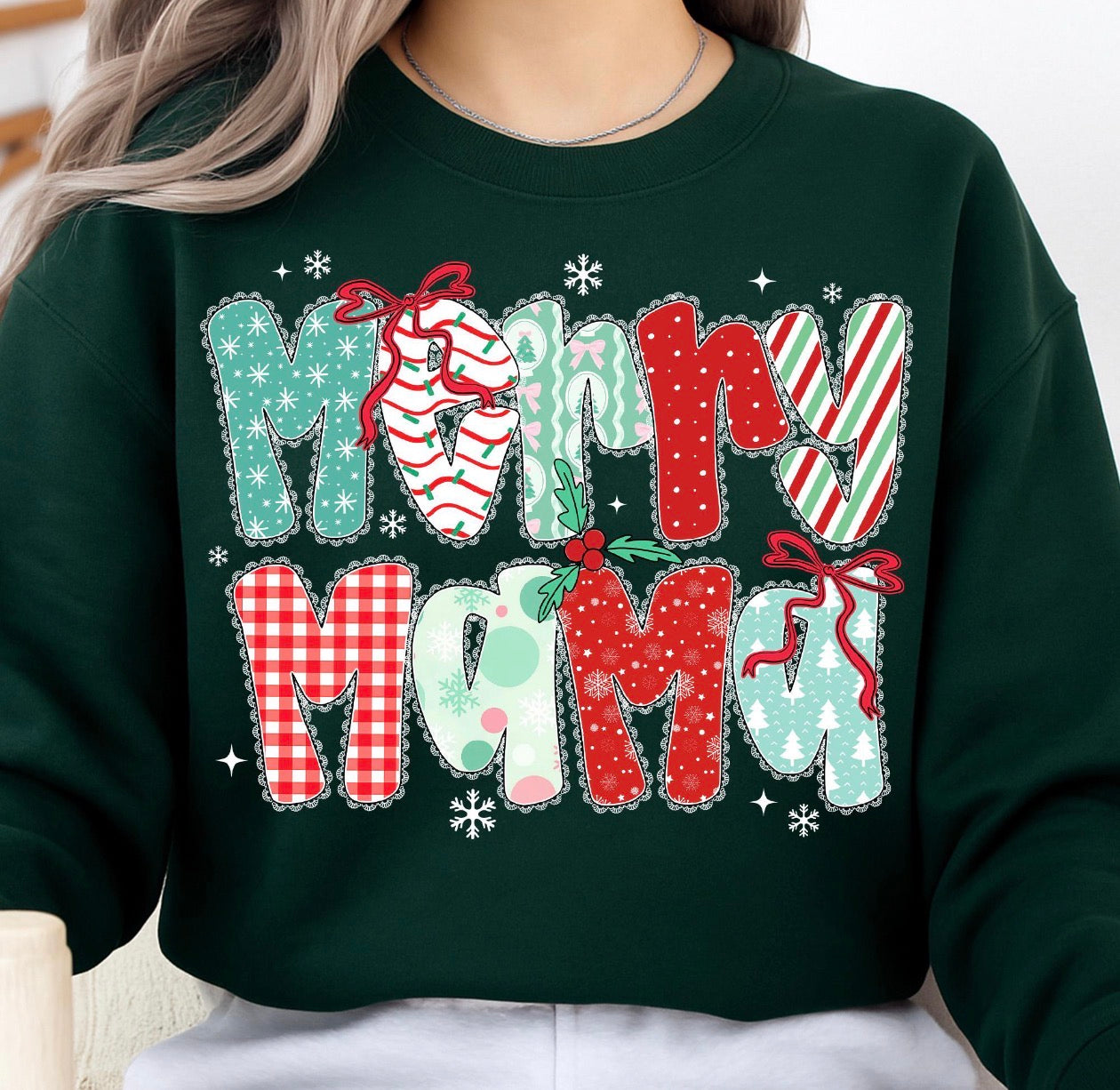 merry mama green tee