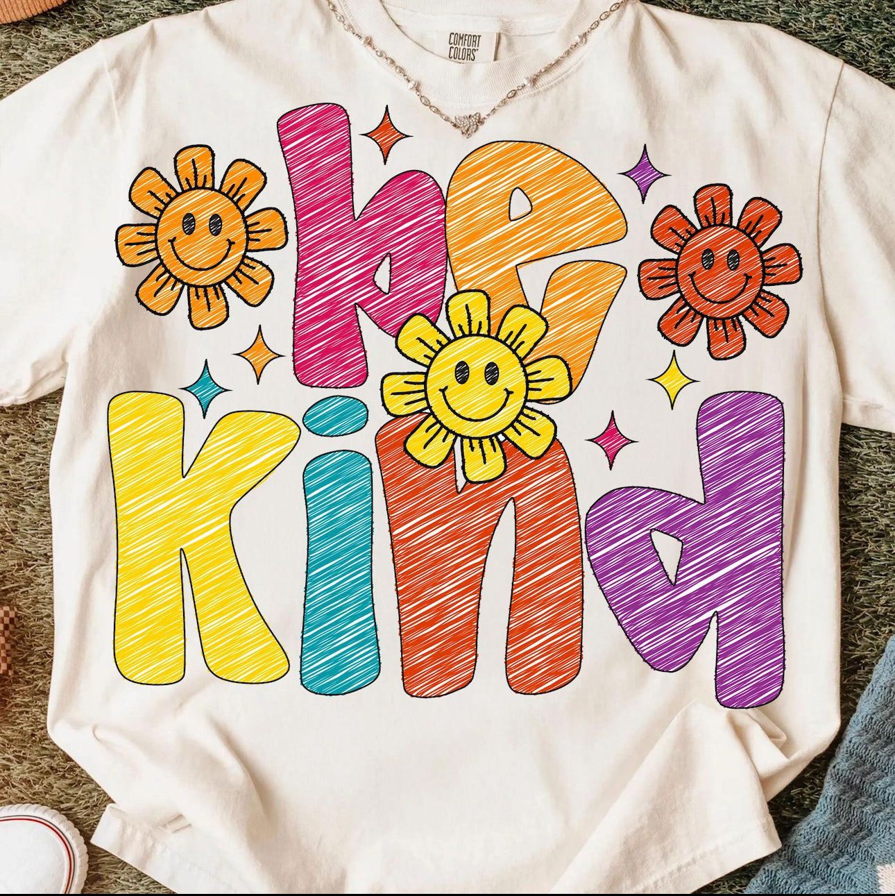 be kind white tee