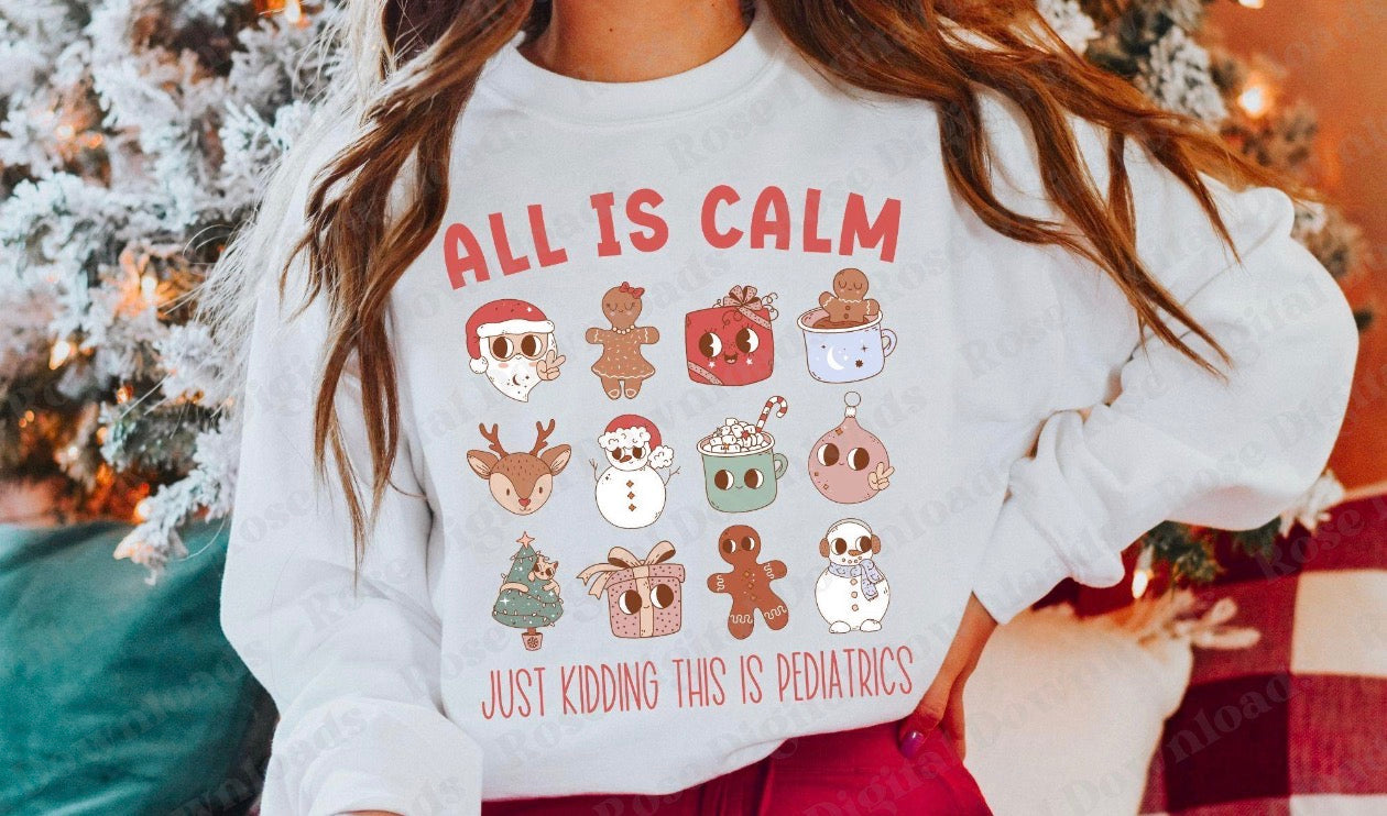 all is calm just kidding this is peds white tee