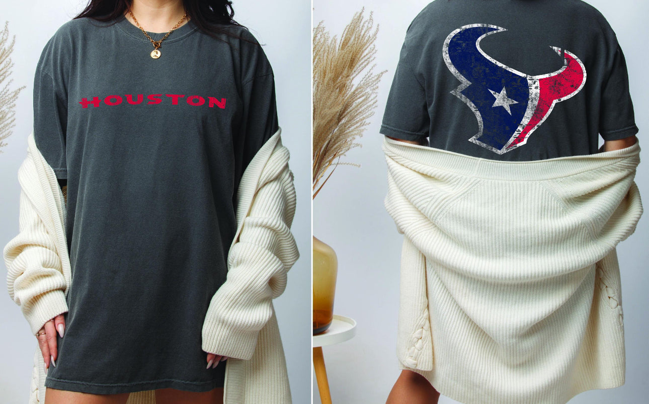 houston tex grey tee