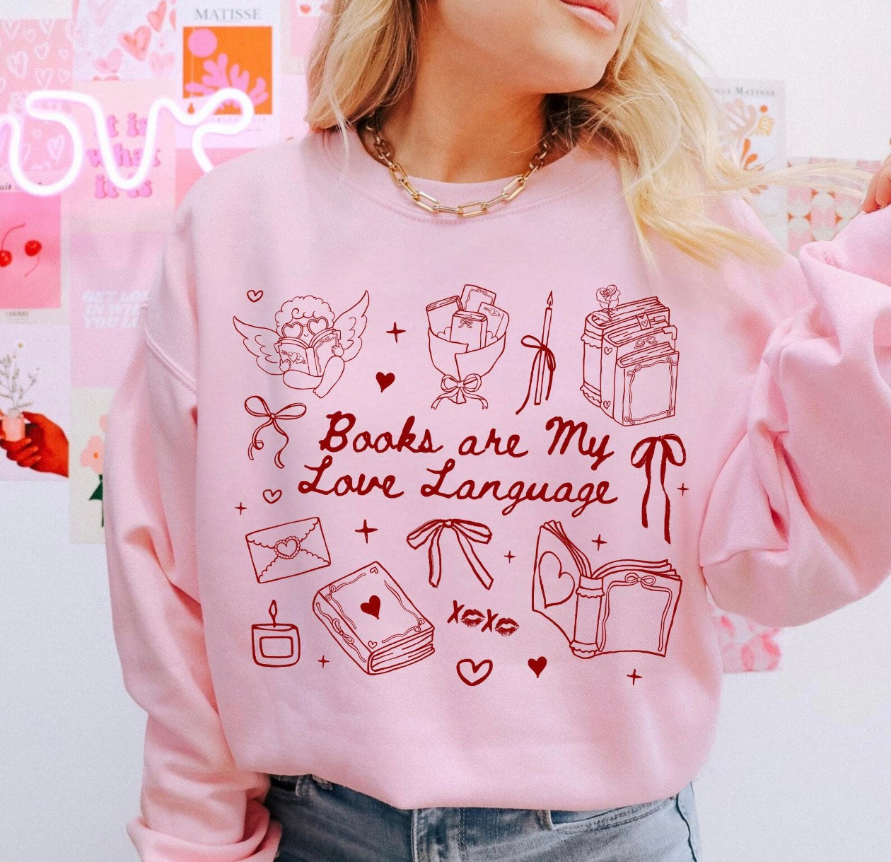 books are my love language T SHIRT