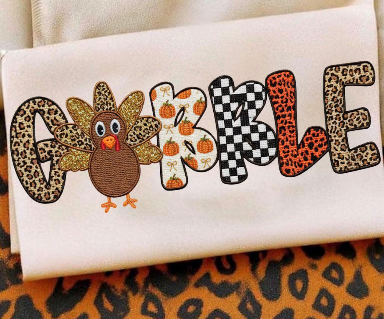 gobble beige tee