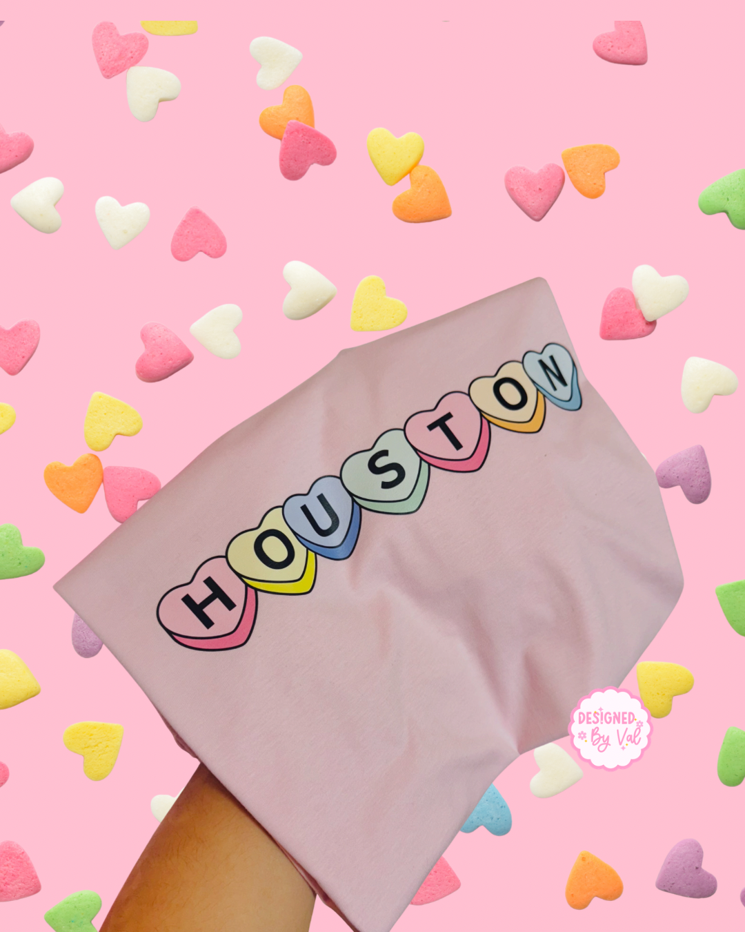 houston sweethearts pink tee