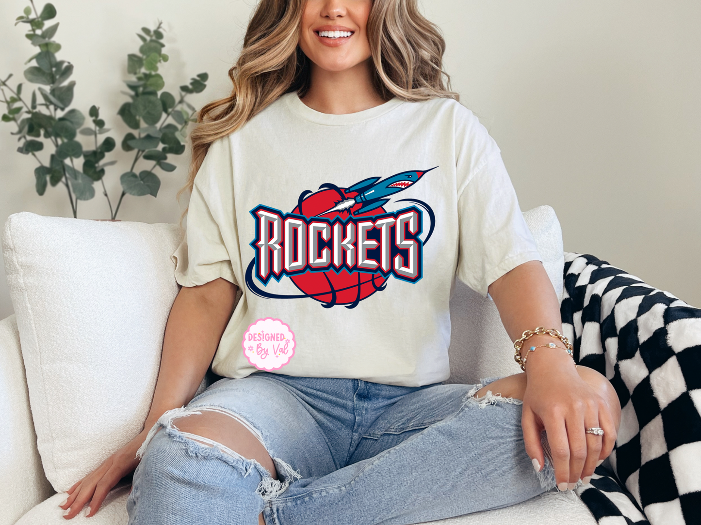 Rockets Old Logo Beige Tee