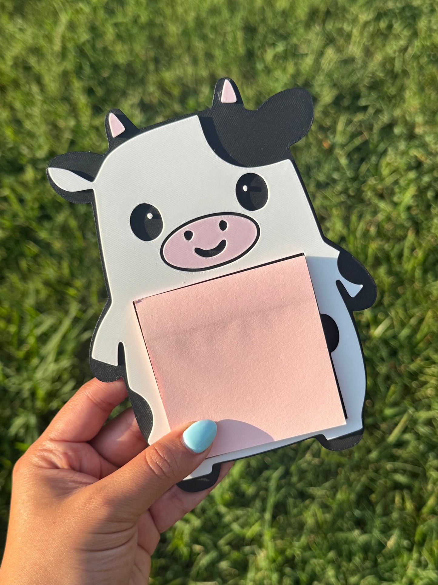 Cow sticky note holder