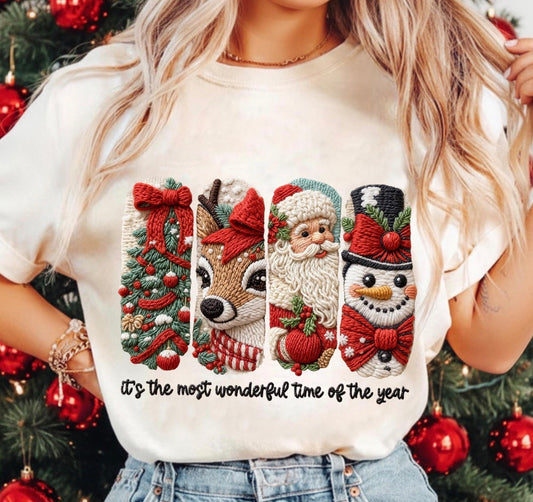 it’s the most wonderful time of the year beige tee