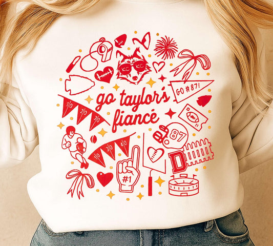 go taylors fiance white T SHIRT