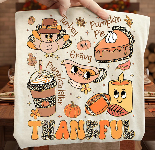thankful beige tee