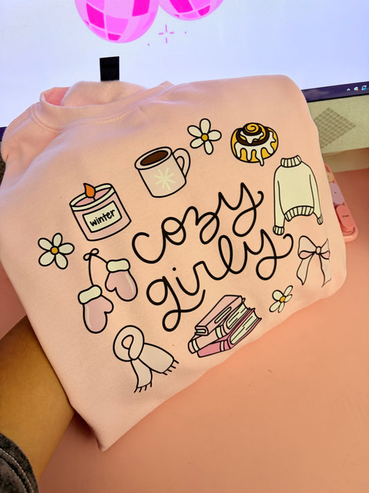 cozy girly pink tee