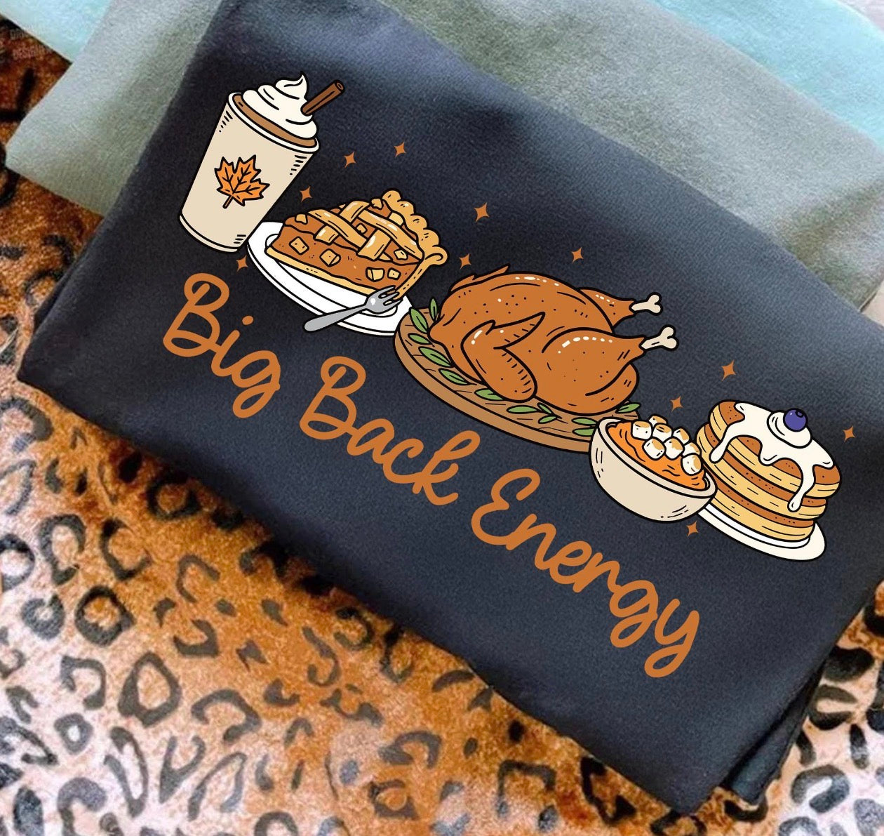 big back energy grey tee