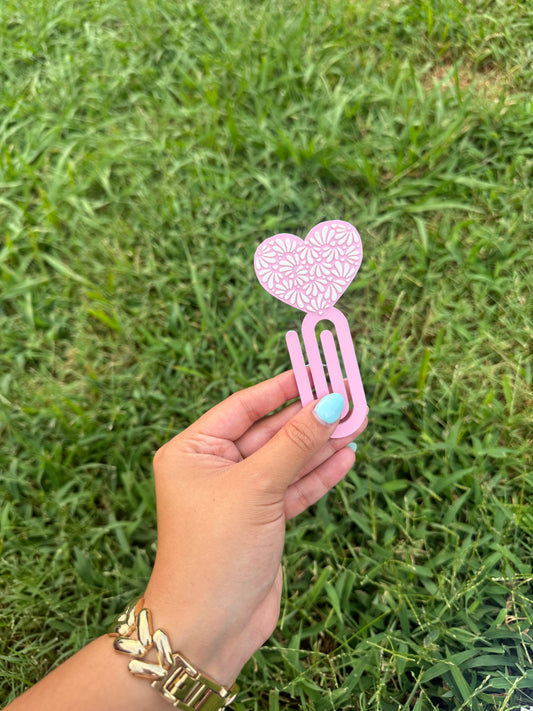 talavera pink/white paperclip