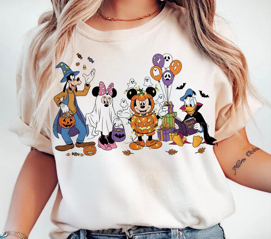 friends spooky beige tee