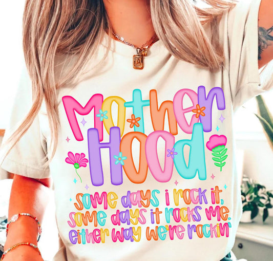 motherhood beige tee