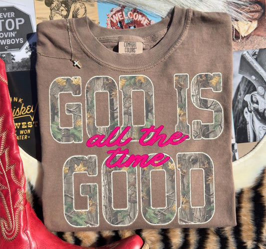 God is good brown tee