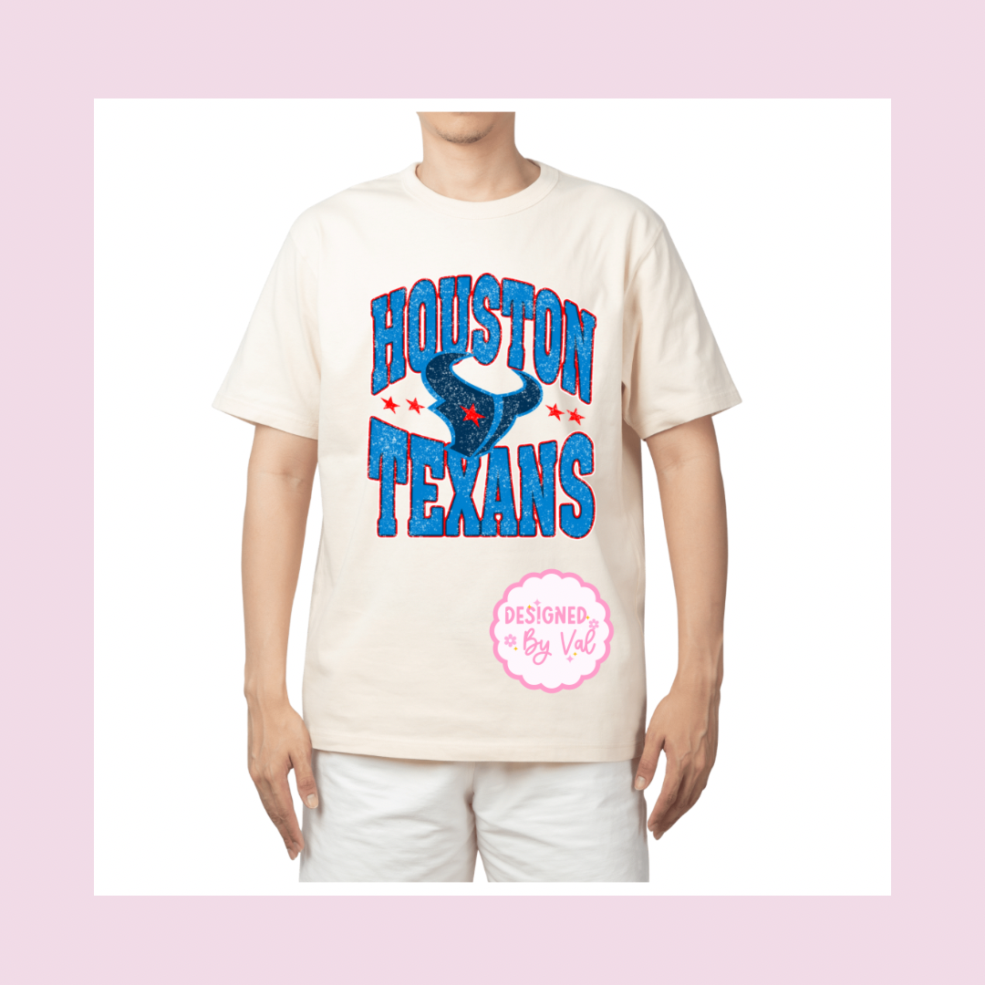 houston texans beige tee