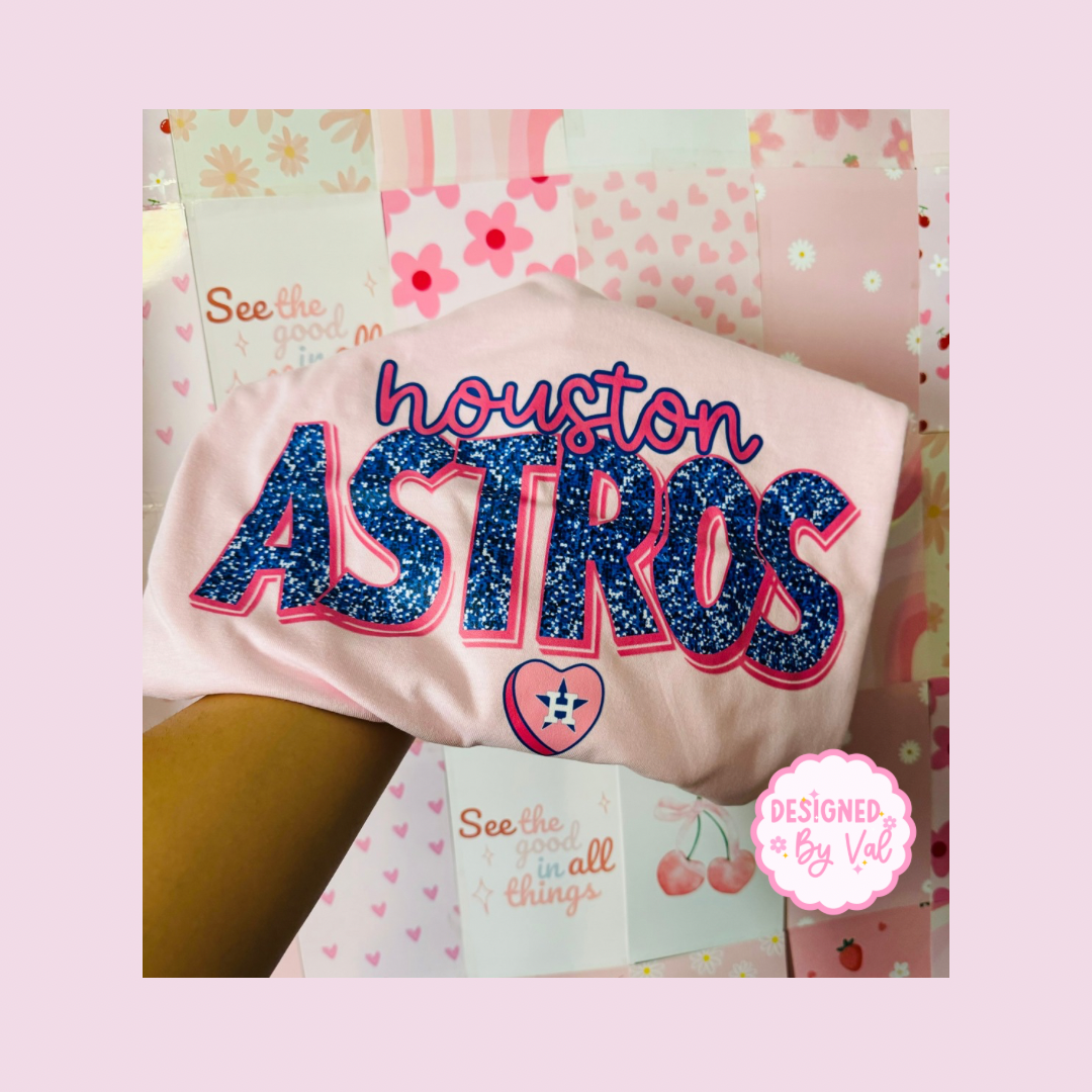 houston astros pink tee