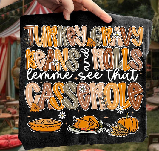 turkey gravy black tee