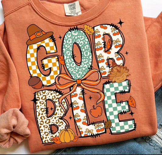 gobble orange tee