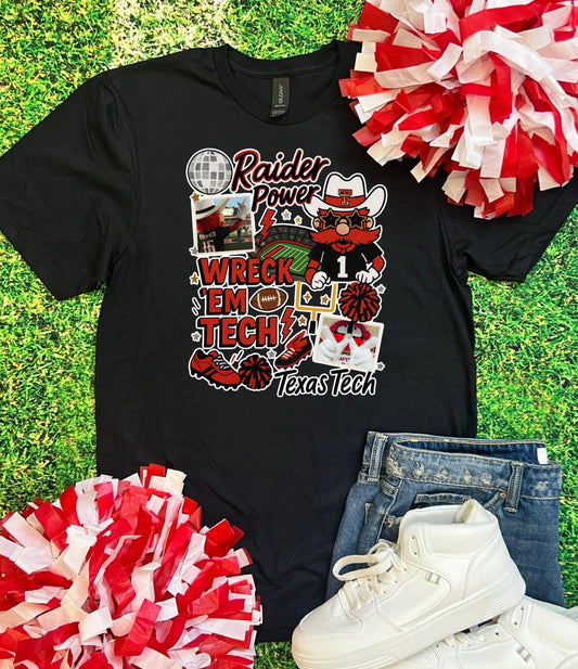 Texas Tech Black tee
