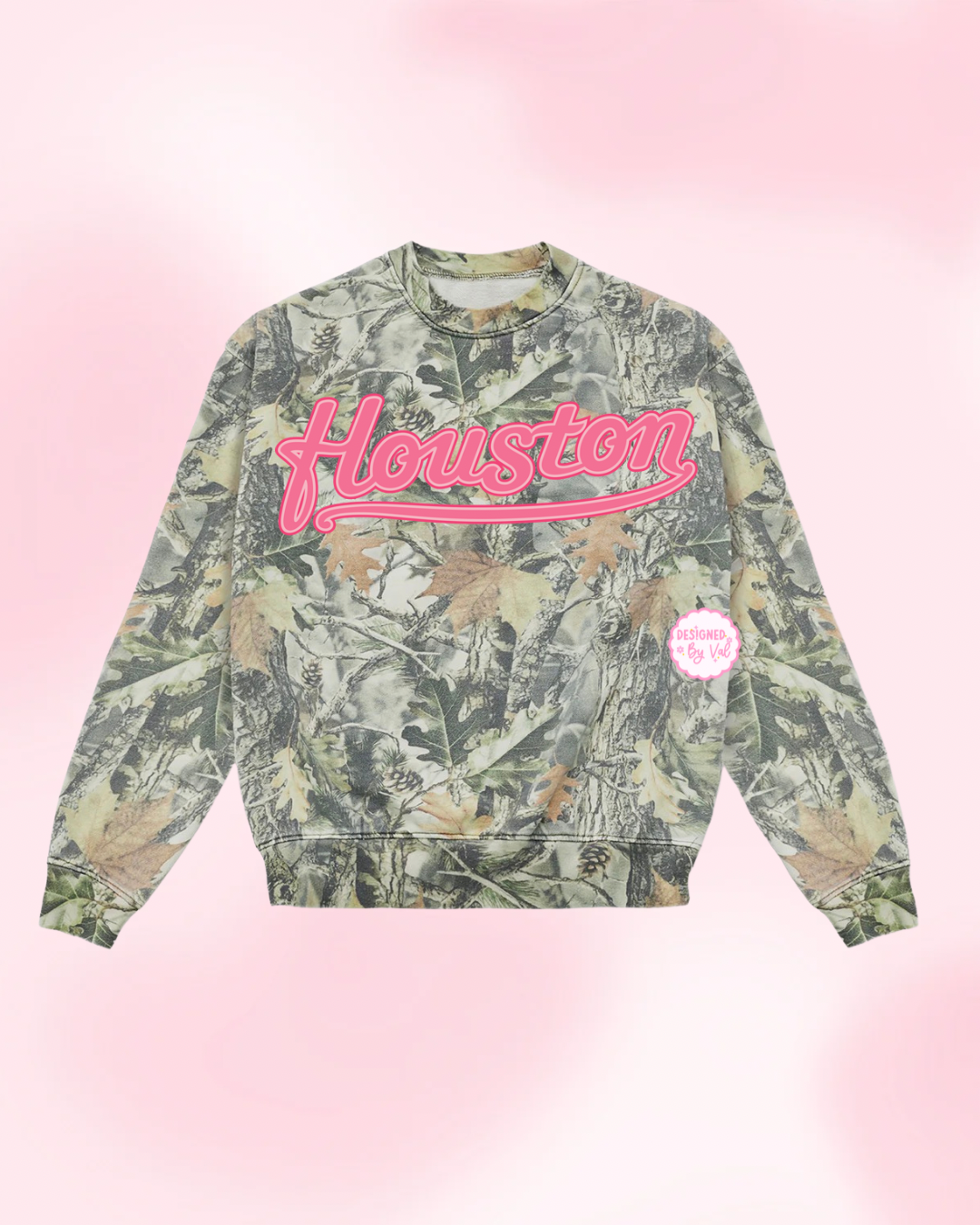 houston camo pink SWEATSHIRT
