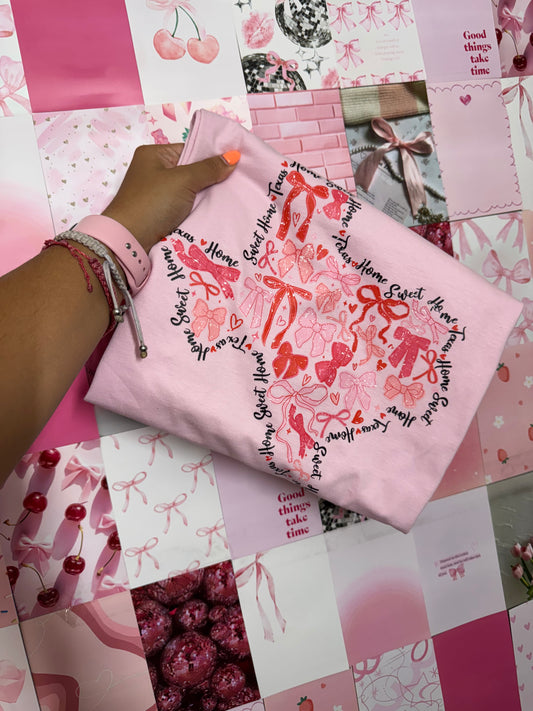 Texas pink tee