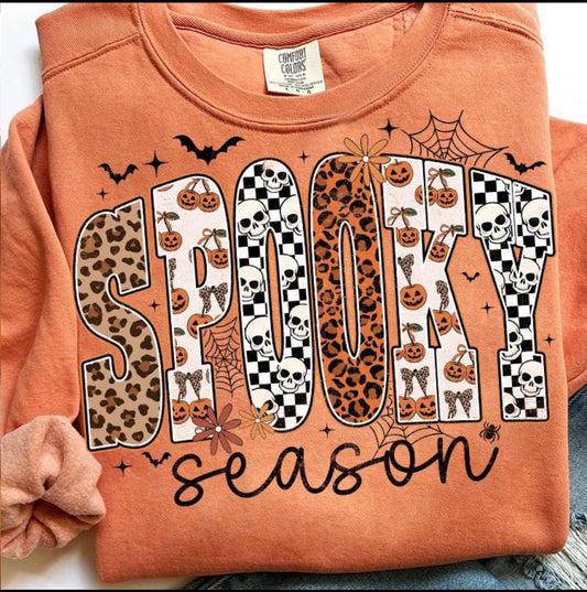 spooky season orange T SHIRT