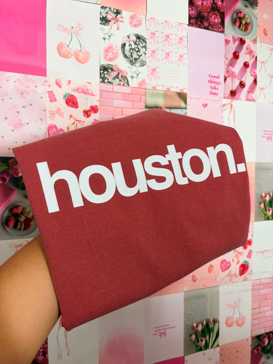 houston basic red shirt