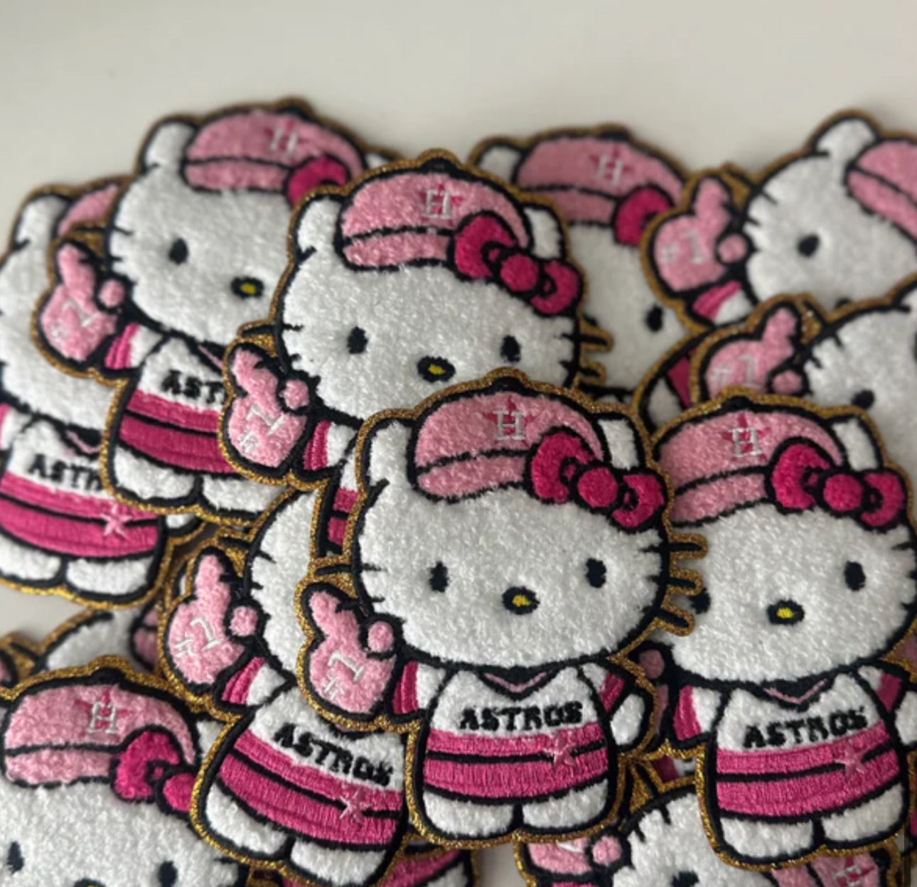 Stros’ Kitty SMALL patch pink