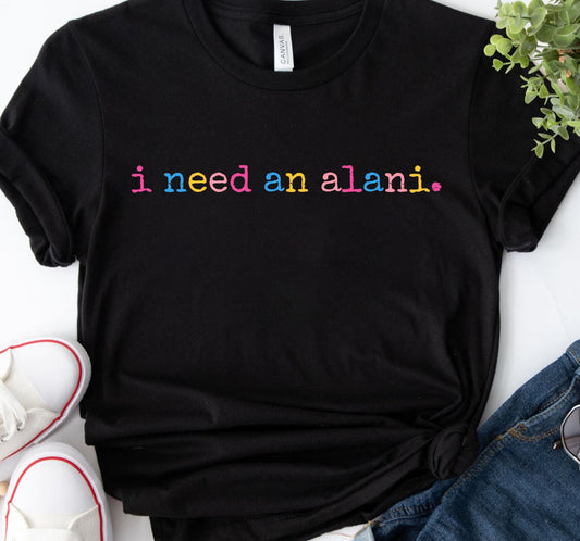 I need an alani. black tee