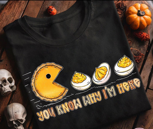 you know why i’m here black tee