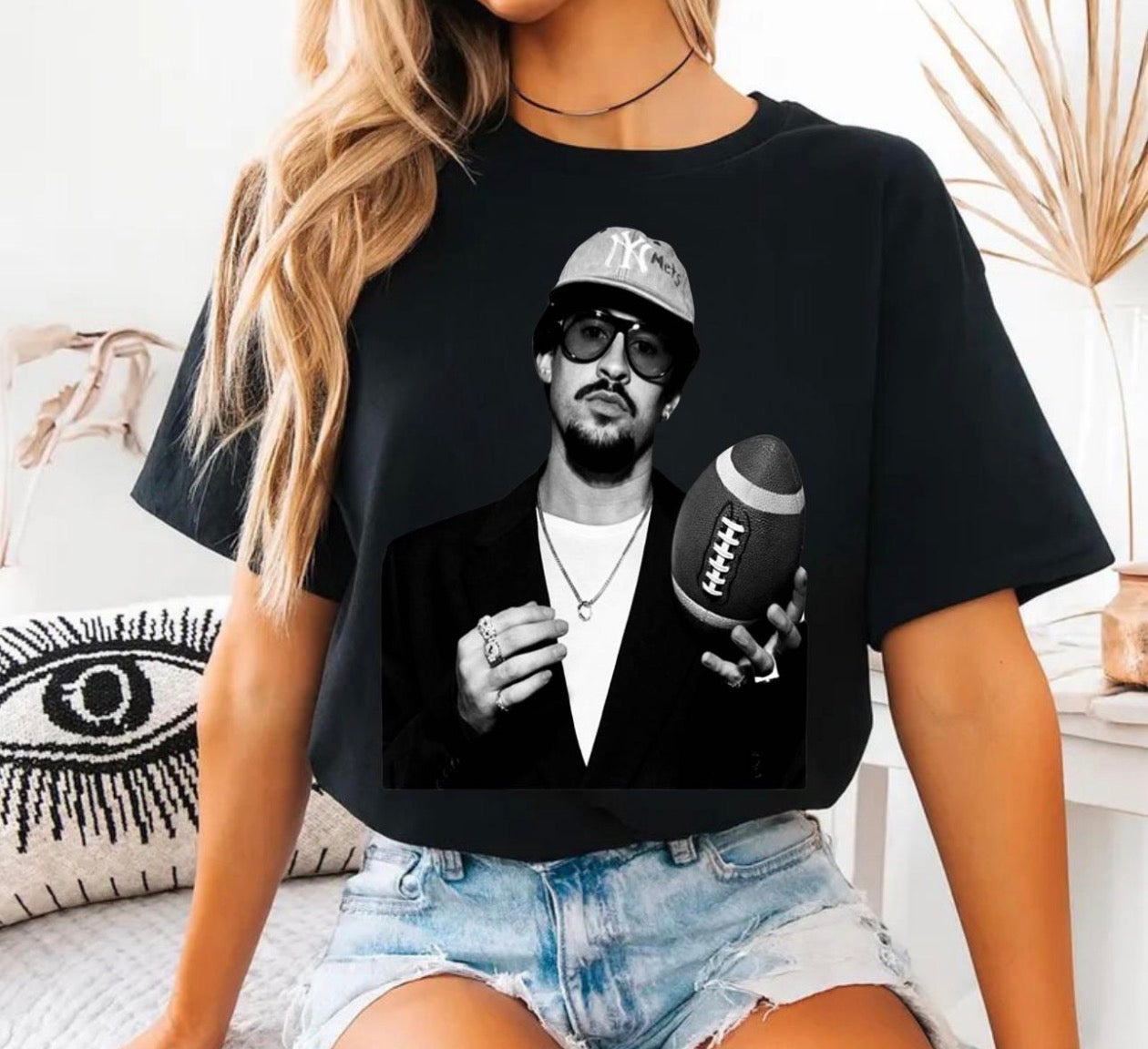 benito football black tee