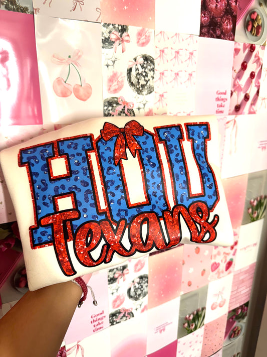 HOU texans beige tee