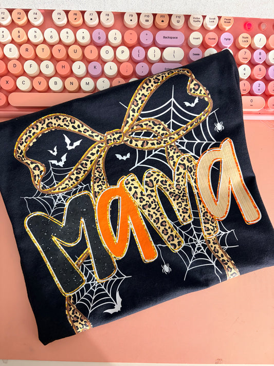 mama black tee