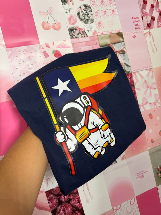 Astros Astronaut Navy tee