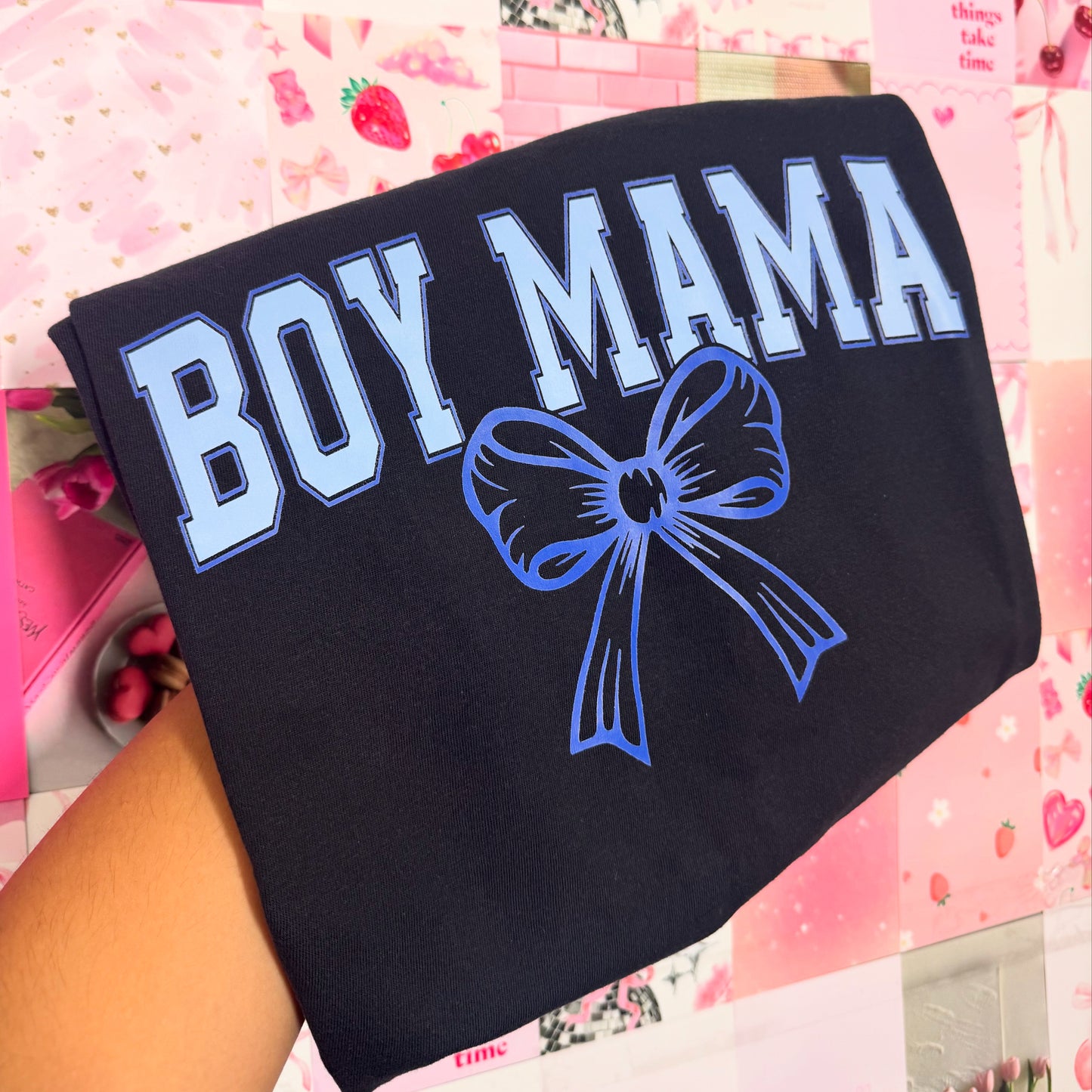 boy mama ( black tee )