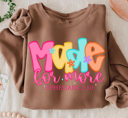 made for more brown tee
