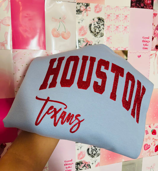 houston texans baby blue TEE